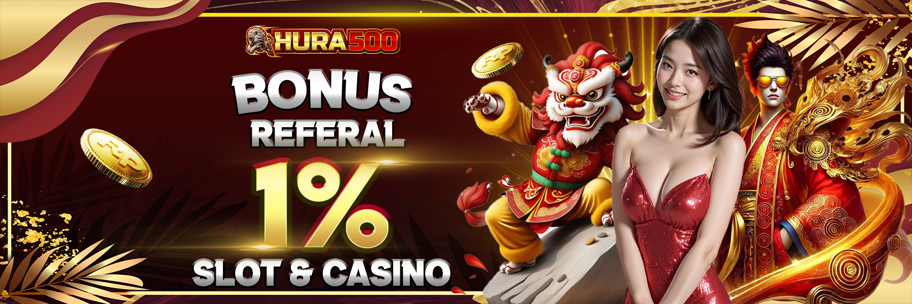 BONUS REFERAL SLOT & CASINO 1%