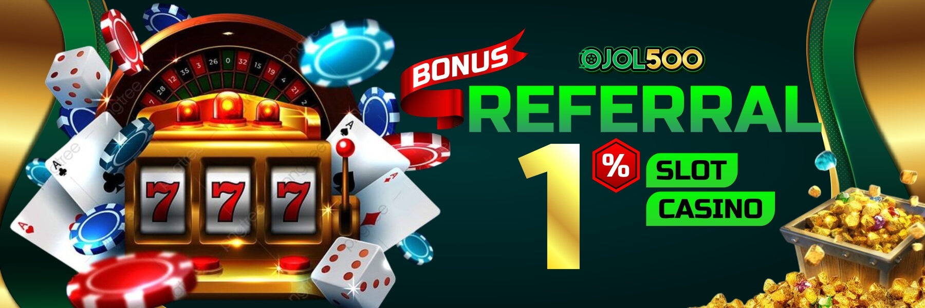 BONUS REFERAL SLOT & CASINO 1%